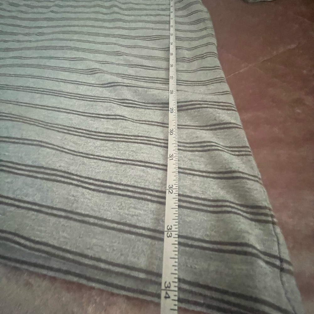 Garnet Hill Gray Striped Women's Dress - Picture 6 of 9